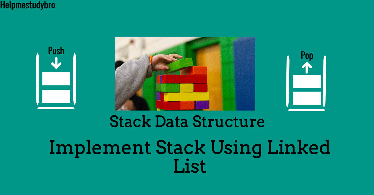 python program to implement stack using linked list